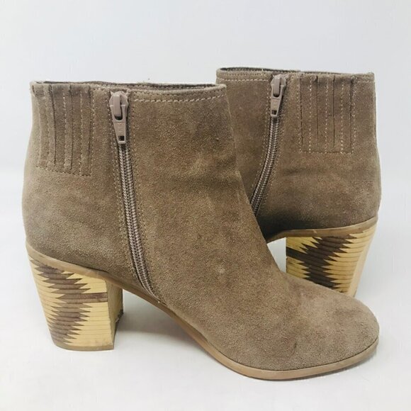 Seychelles Tan Grand Finale Leather Ankle Boot Size 7.5 - Picture 6 of 10